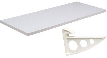 Prateleira Prat-K Concept com Suporte 20x60cm Branca
