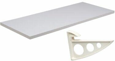 Prateleira Prat-K Concept com Suporte 20x80cm Branca