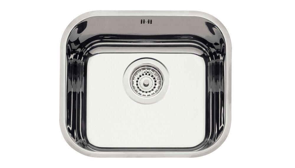 Cuba para Cozinha de Embutir Inox Simples 40x34cm Prime 4,5 Alto Brilho Com Válvula Tramontina