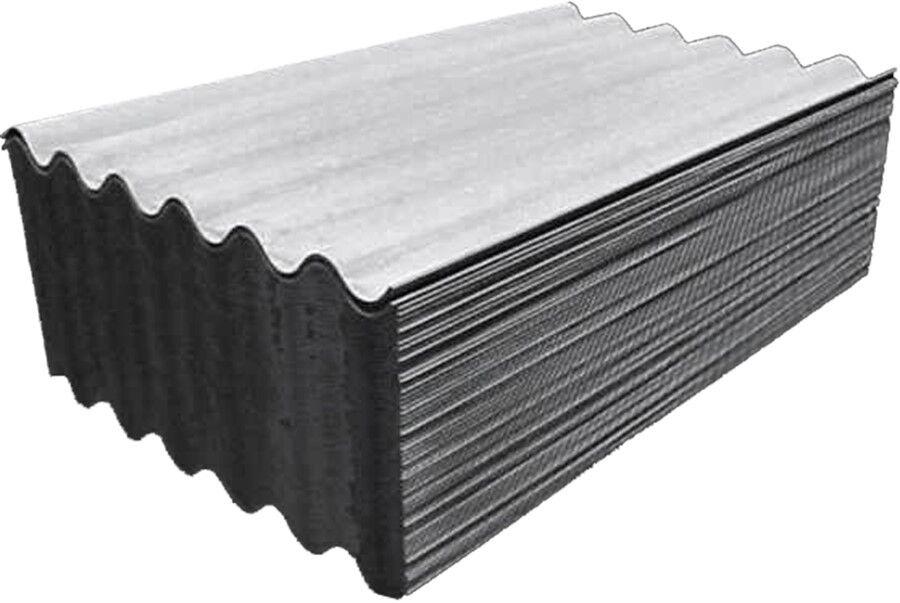 Telha de Fibrocimento 110x213cm x 8mm Cinza Eternit