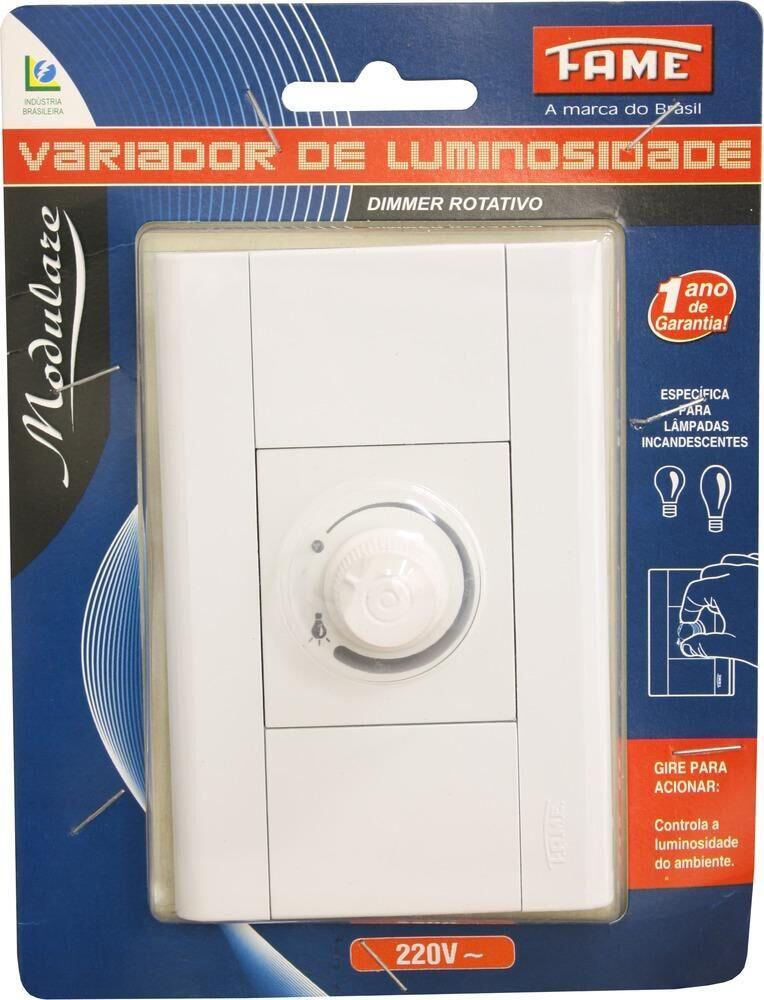 Conjunto Variador de Luminosidade Modulare Branco Fame