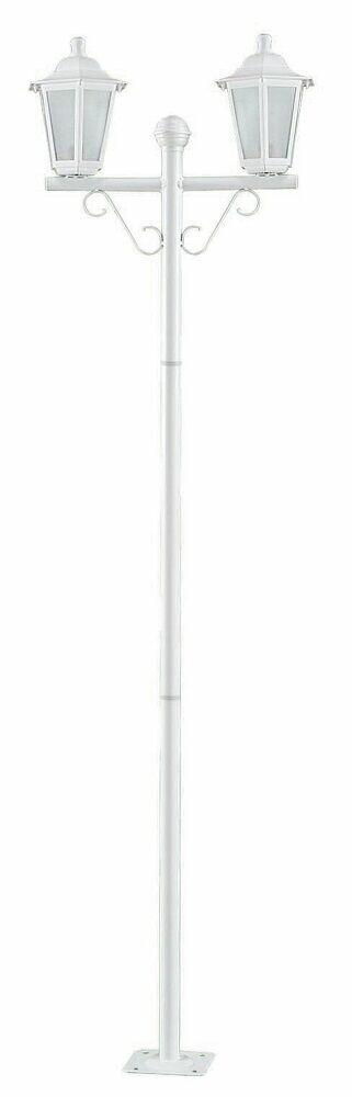 Poste de Luz para Jardim Dital 1,61m Grega 1 Lâmpada Branco