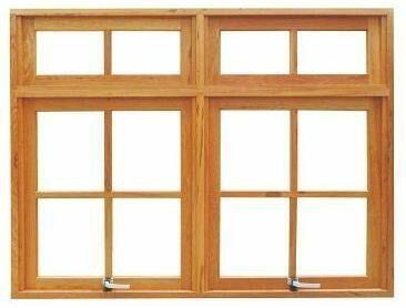 Janela Maxim-ar Madeira Angelim Madecen 120x157cm para Vidro Quadriculado