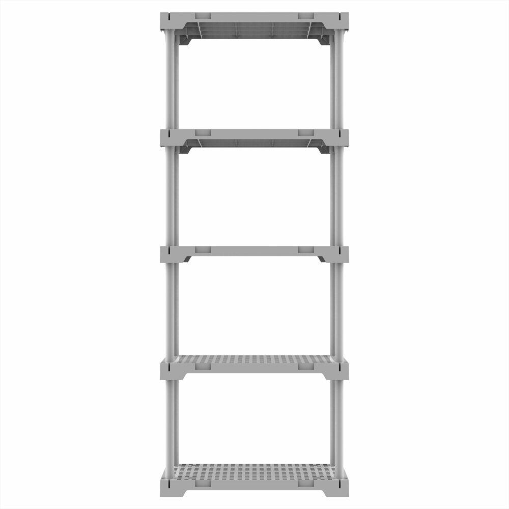 Estante Plástico Poly Eco Branco 5 Prateleiras Grifit