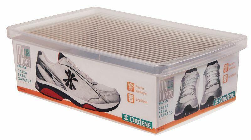 Caixa Organizadora Transparente 10,3L G 24x36x11,5cm