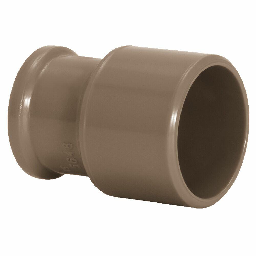 Bucha Redução Longa 60x50mm Pvc Sold Marrom Amanco