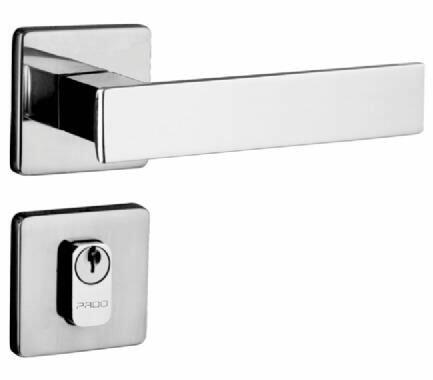 Fechadura Roseta para Banheiro 40mm Quadra Cromado 701-80 Pado