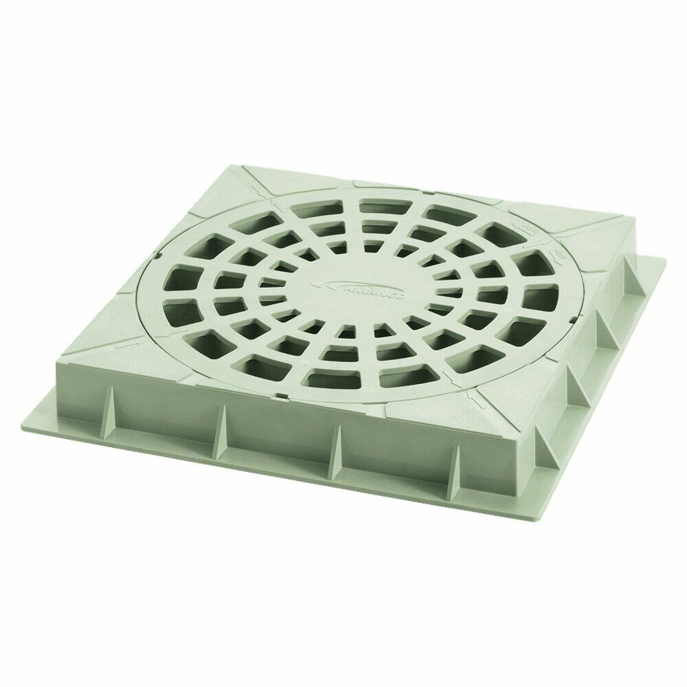 Tampa 300mm Grelha para Caixa Areia Pluvial Branco Amanco