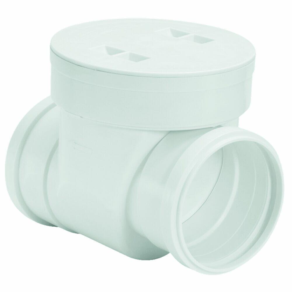 Válvula Retenção 100mm Pvc Esgoto Branco Amanco