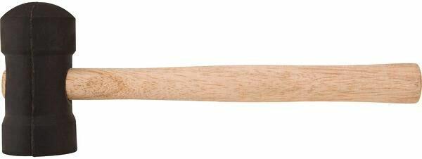Martelo de Borracha Vonder 40mm Preto para Azulejista com Cabo de Madeira