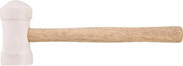 Martelo de Borracha Vonder 60mm Branco para Azulejista com Cabo de Madeira