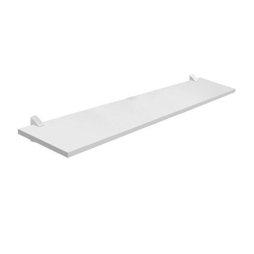 Prateleira Prat-K Concept Reta com Suporte 25x100cm Branca