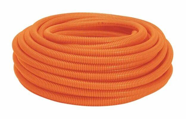 Eletroduto Corrugado 32mm Pvc Flex Reforcado Laranja 25mts Amanco