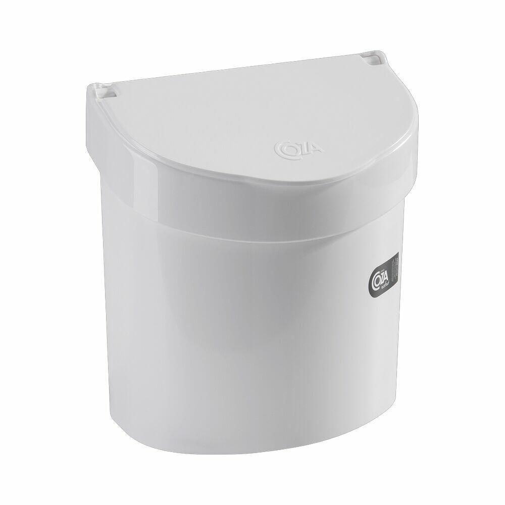 Lixeira de Plástico para Pia Brinox Retro 2,7L Branca