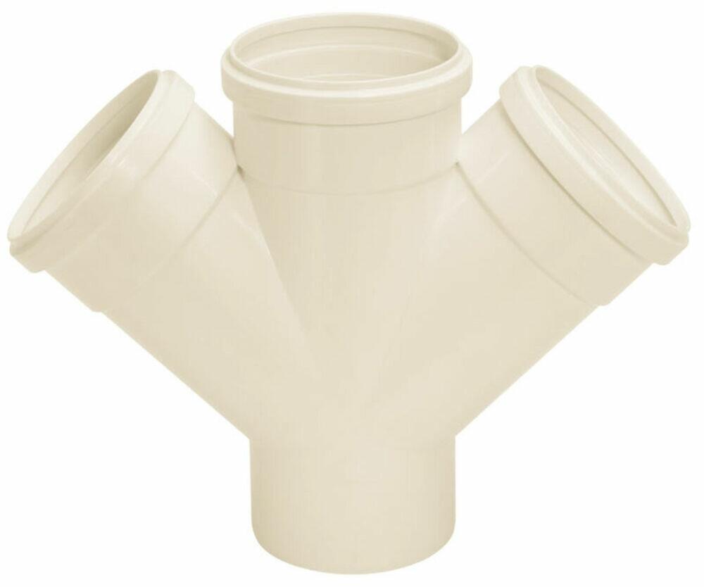 Junção Dupla 75mm Pvc Esgoto Branco Amanco