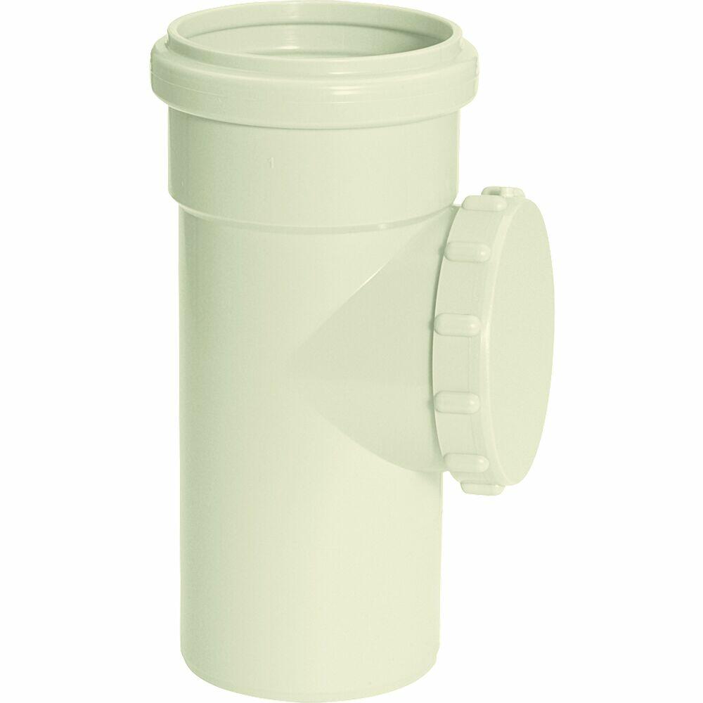 Tee Inspeção 75mm Pvc Esgoto Serie r Cinza Amanco