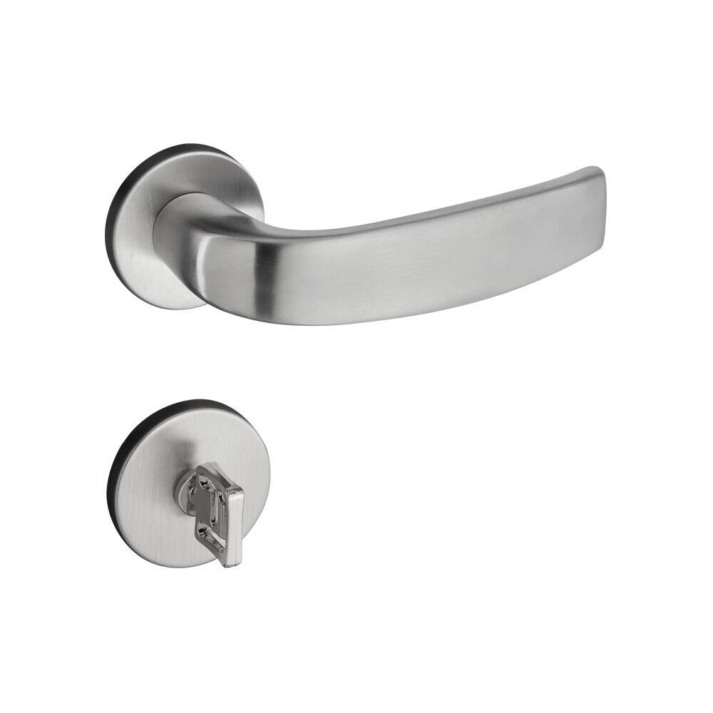 Fechadura Roseta para Banheiro 55mm Victória Cromado Acetinado 504-90 Pado