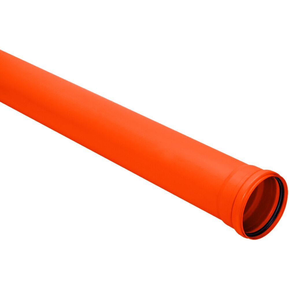 Tubo 6,00m 100mm Esgoto Silentium Laranja Pb Amanco