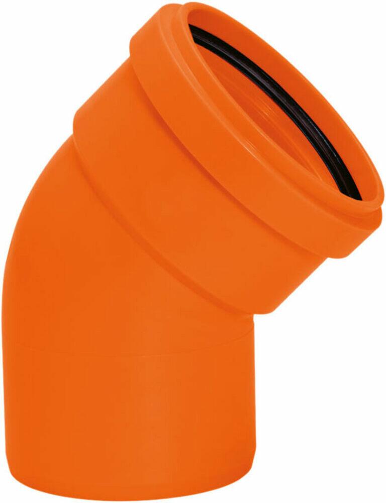 Joelho 45º 50mm Esgoto Silentium Laranja Amanco