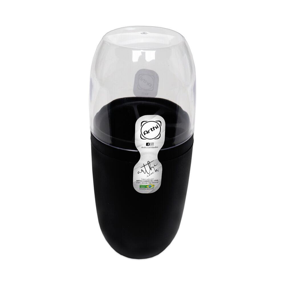 Porta Escova Dente Black 500ml Arthi