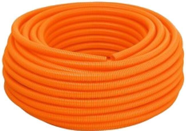 Eletroduto Corrugado Reforçado PVC 20mm 50m Laranja Tigre