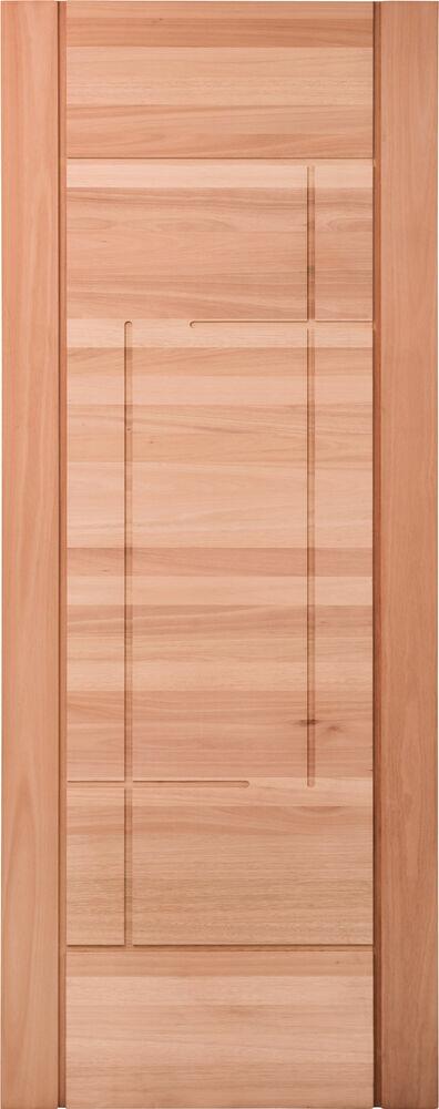 Porta de Abrir Madeira 2,10M X 80CM Moderne Maciça Eucalipto Externa Cruzeiro