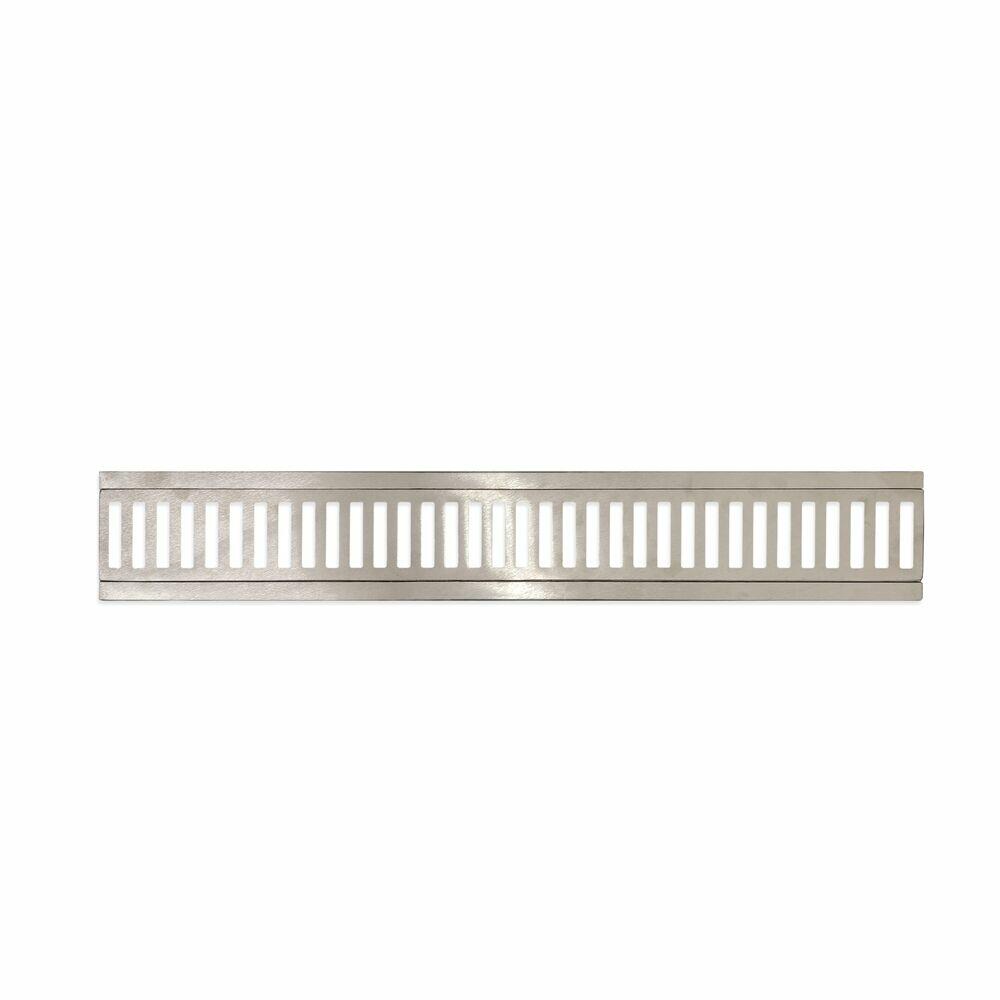 GRELHA P/CALHA PISO 10CM X 100CM Conjunt ALUMINIO HORIZONTAL