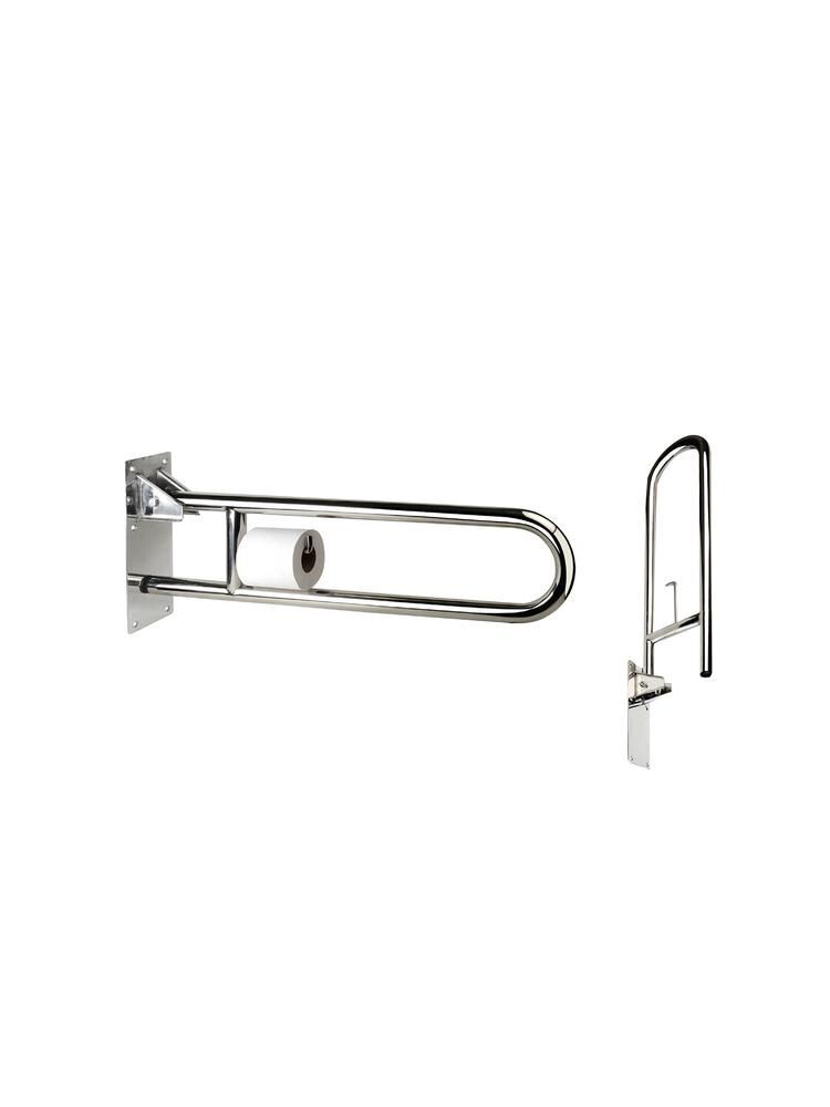 Barra de Apoio Rebatível para Banheiro Jackwal 73cm Access Inox