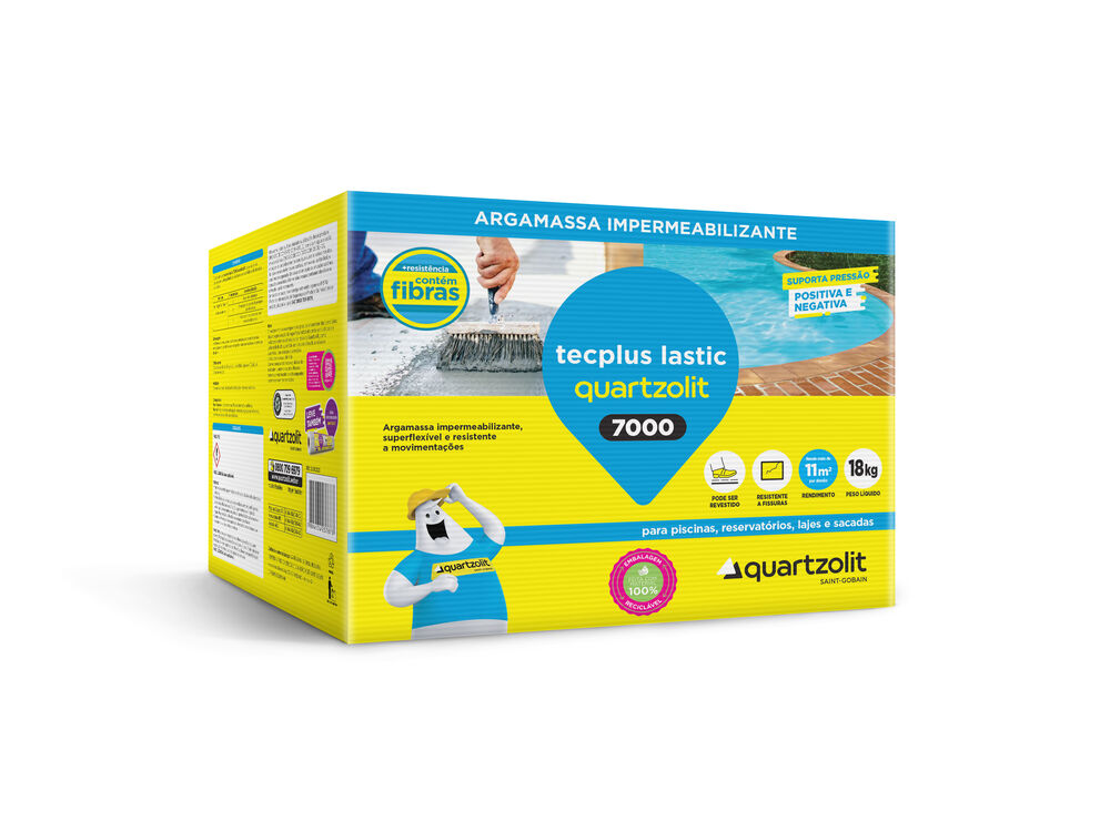 Impermeabilizante Tecplus Lastic 7000 18kg Cinza Quartzolit