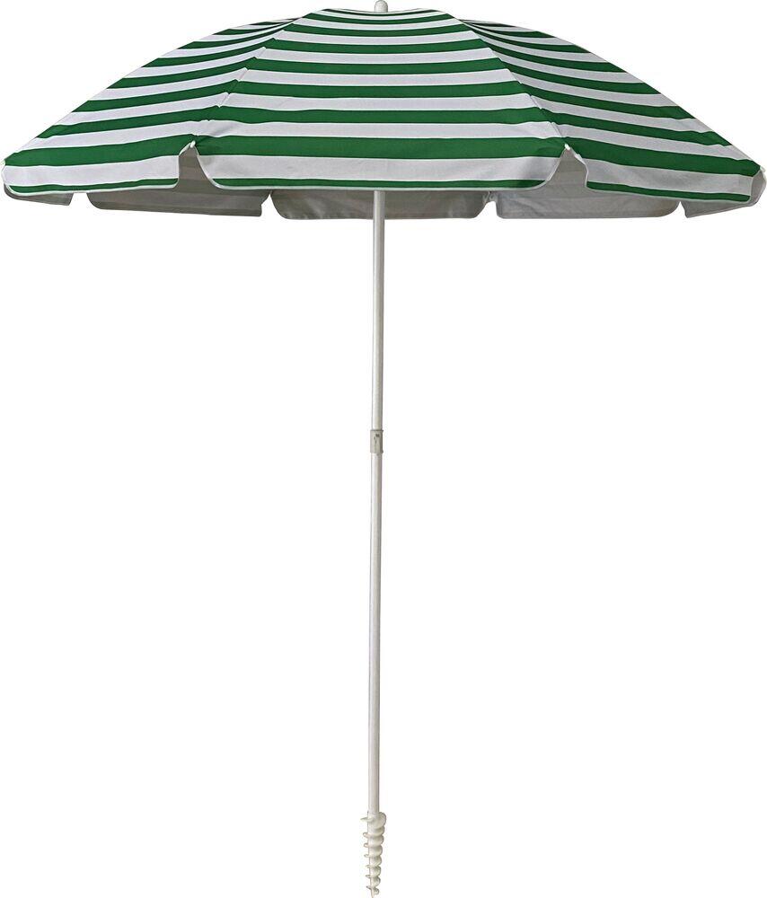 Guarda Sol Alumínio 2,4m Garrobo Verde Redonda Fascino