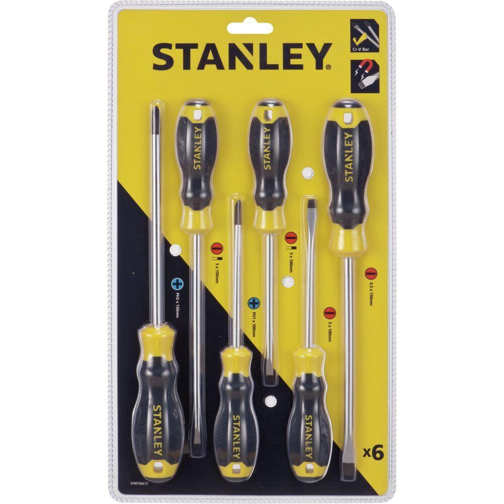 Jogo de Chaves de Fenda 6 Peças Stanley