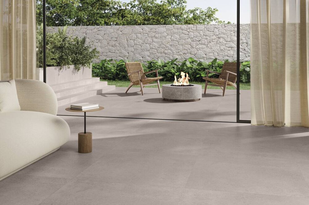 Porcelanato Hangar Chicago Natural Cinza Retificado Extra 80x80cm Portobello