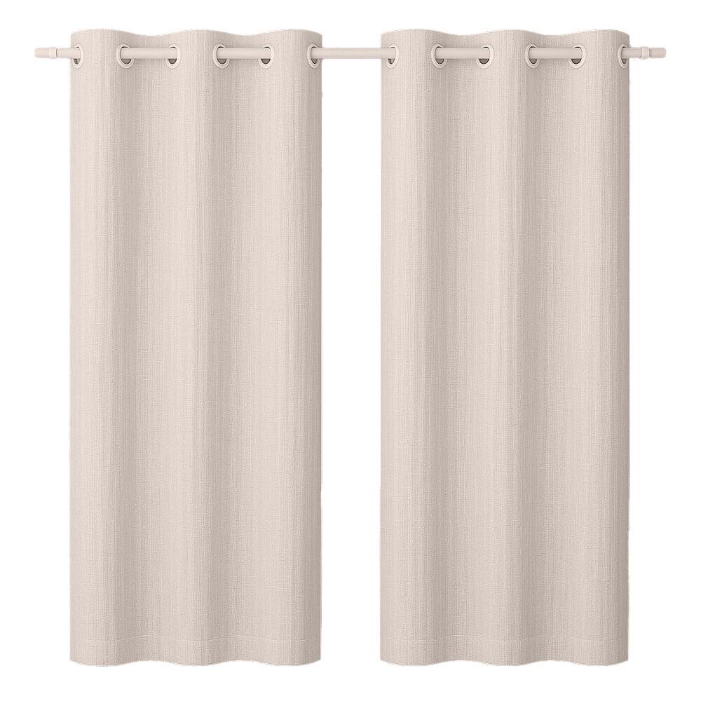 CORTINA POLIESTER 2,60M X 2,30M RUSTICA  NATURA .