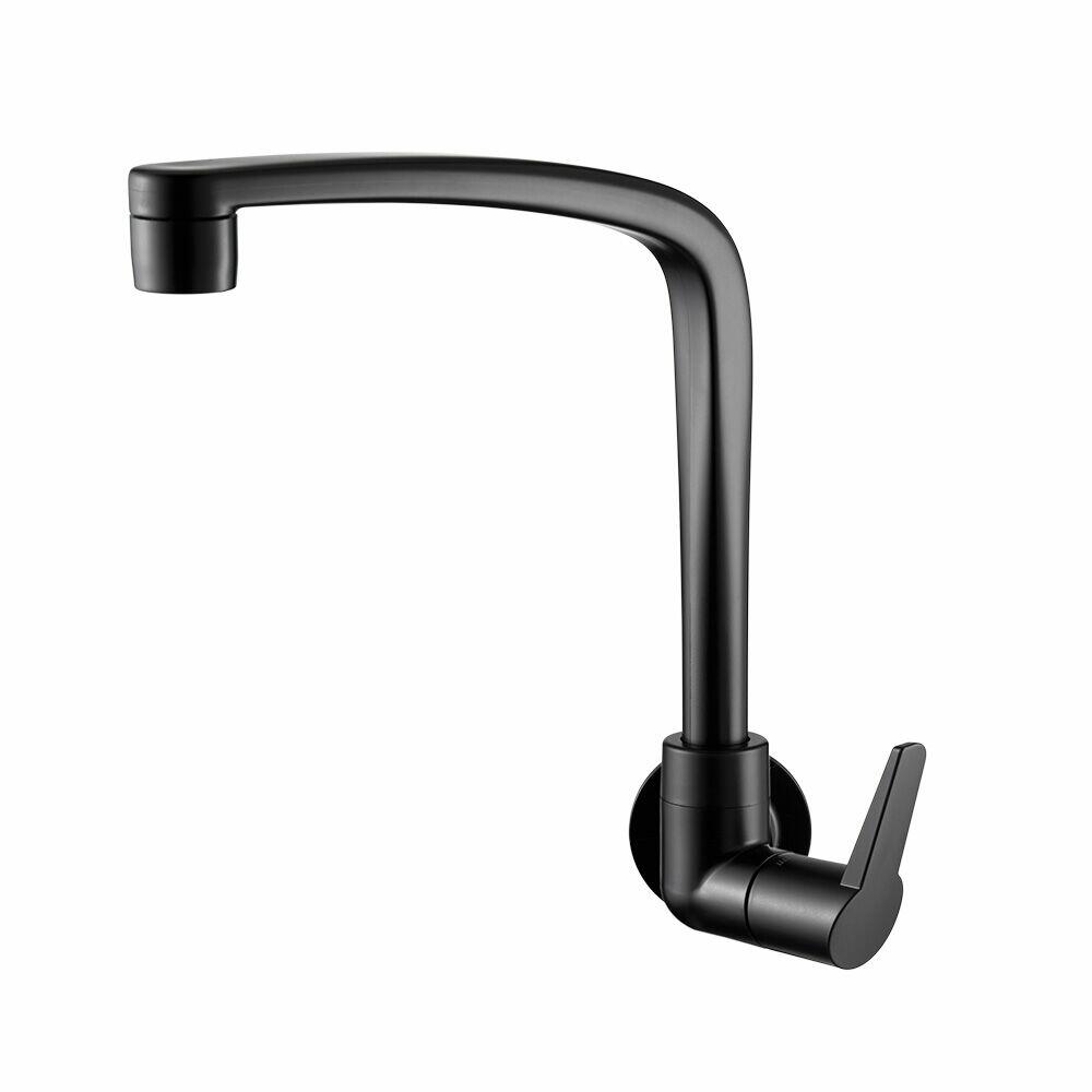 Torneira de Parede para Cozinha Flatt 1168 F71 Preto Fosco Lorenzetti