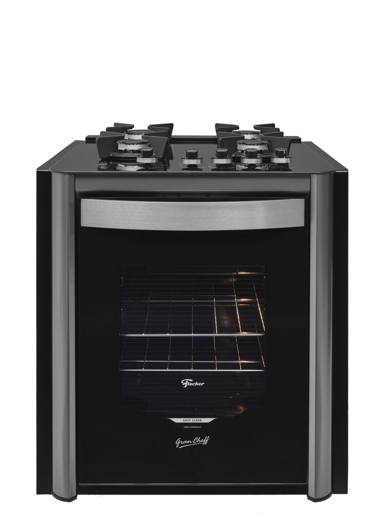 Fogão de Piso 4 Bocas Gran Cheff Embutir Silver Fischer