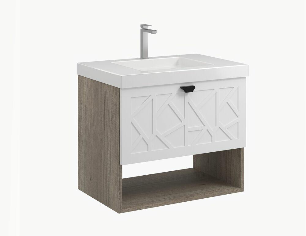 Gabinete para Banheiro MDF/MDP com Tampo Davos 60cm C-Linea