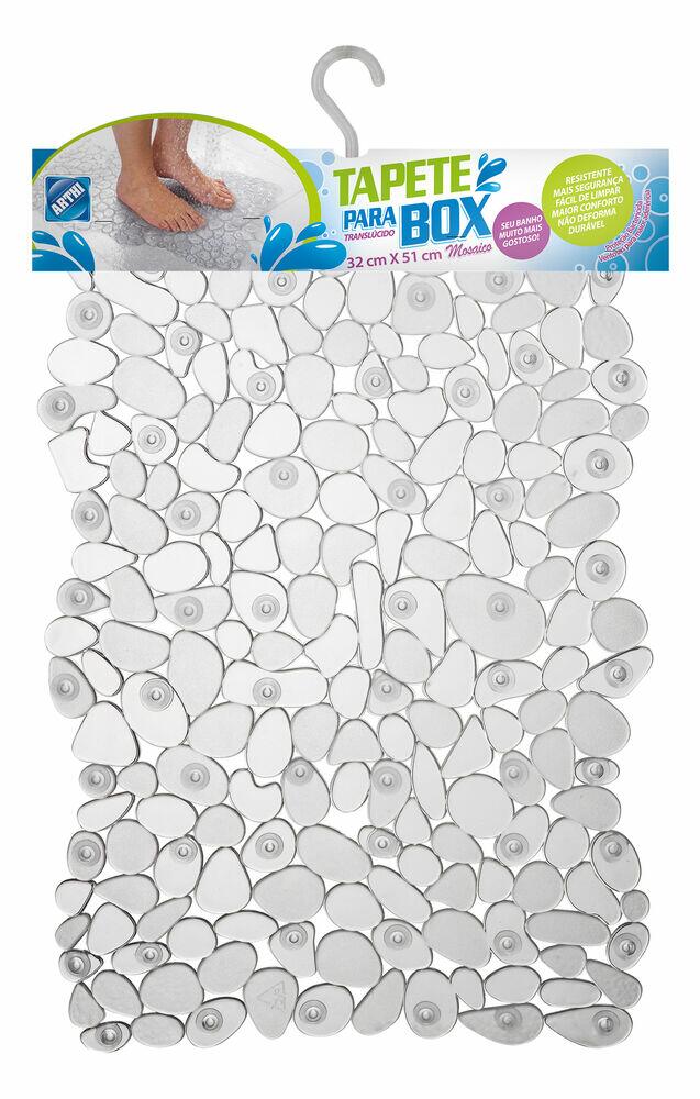 Tapete para Box Mosaico Transparente 35x51cm Arthi