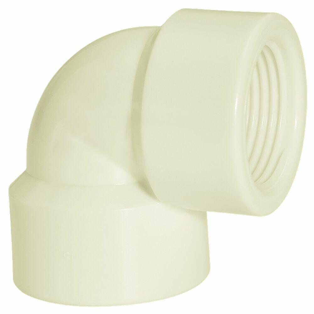 Joelho 90 11/4  Pvc Roscável Branco Amanco